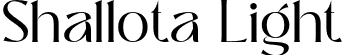 Shallota Light font | Shallota Light.otf