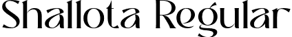 Shallota Regular font | Shallota Regular.otf