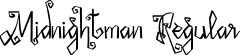 Midnightman Regular font | Midnightman.otf