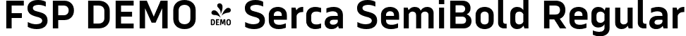 FSP DEMO - Serca SemiBold Regular font | Fontspring-DEMO-serca-semibold.otf