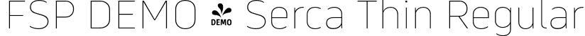 FSP DEMO - Serca Thin Regular font | Fontspring-DEMO-serca-thin.otf