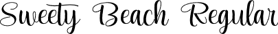 Sweety Beach Regular font | Sweety Beach.otf