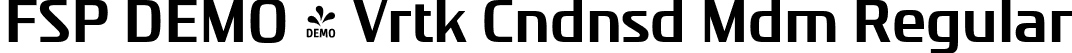 FSP DEMO - Vrtk Cndnsd Mdm Regular font | Fontspring-DEMO-vartek-condensedmedium.otf