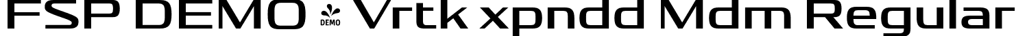 FSP DEMO - Vrtk xpndd Mdm Regular font | Fontspring-DEMO-vartek-expandedmedium.otf