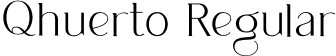 Qhuerto Regular font | qhuerto.otf