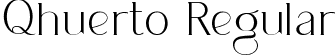 Qhuerto Regular font | qhuerto.ttf