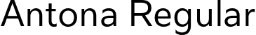 Antona Regular font | antona-regular.otf