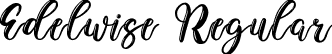 Edelwise Regular font | Edelwise.ttf