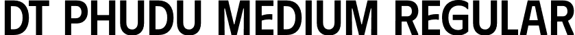 DT Phudu Medium Regular font | DTPhudu-Medium.otf