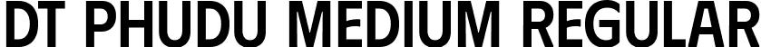 DT Phudu Medium Regular font | DTPhudu-Medium.ttf