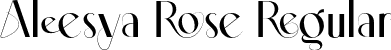 Aleesya Rose Regular font | aleesyarose-regular.otf