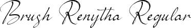 Brush Renytha Regular font | brushrenytha-3z2lp.otf