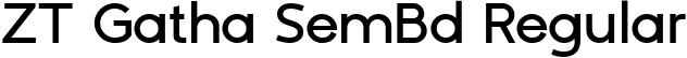 ZT Gatha SemBd Regular font | ztgatha-semibold.ttf