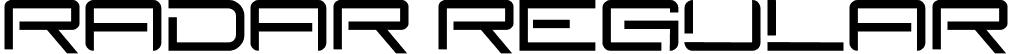 radar Regular font | radar.ttf