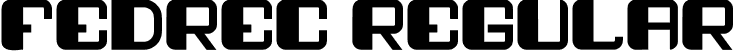 fedrec Regular font | fedrec.ttf