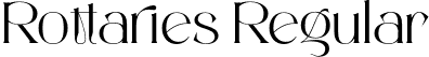 Rottaries Regular font | Rottaries-Regular.otf