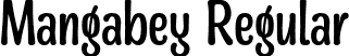 Mangabey Regular font | Mangabey.otf