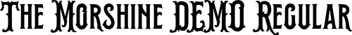 The Morshine DEMO Regular font | Themorshinedemo-X3avj.otf