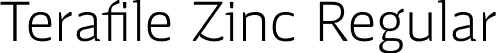 Terafile Zinc Regular font | Terafile-Zinc.otf