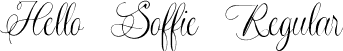 Hello Soffie Regular font | Hello Soffie Regular.ttf