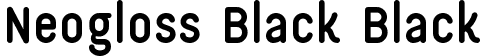 Neogloss Black Black font | NeoglossBlack-axv9m.ttf