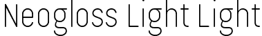 Neogloss Light Light font | NeoglossLight-3zAL3.ttf