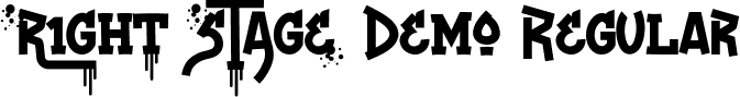 Right Stage Demo Regular font | RightStageDemoRegular.ttf