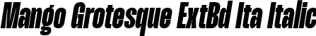 Mango Grotesque ExtBd Ita Italic font | MangoGrotesque-ExtBdIta.ttf