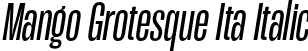 Mango Grotesque Ita Italic font | MangoGrotesque-Italic.otf