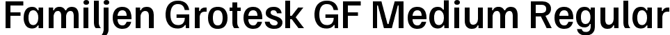 Familjen Grotesk GF Medium Regular font | FamiljenGroteskGF-Medium.ttf