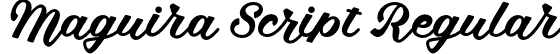 Maguira Script Regular font | maguirascript-vgndw.otf