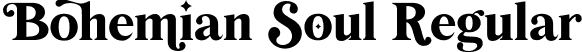 Bohemian Soul Regular font | BohemianSoul-Regular.otf