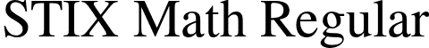 STIX Math Regular font | STIXMath-Regular.otf