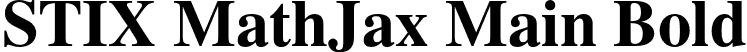STIX MathJax Main Bold font | STIXMathJax_Main-Bold.otf