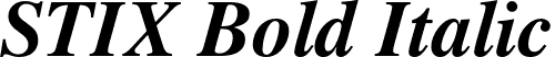 STIX Bold Italic font | STIX-BoldItalic.otf