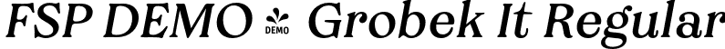 FSP DEMO - Grobek It Regular font | Fontspring-DEMO-grobek-regularit.otf