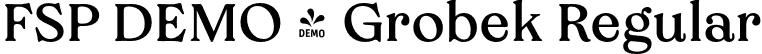 FSP DEMO - Grobek Regular font | Fontspring-DEMO-grobek-regular.otf