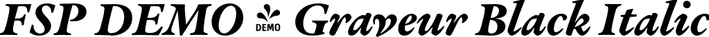 FSP DEMO - Graveur Black Italic font | Fontspring-DEMO-graveur-blackitalic.otf