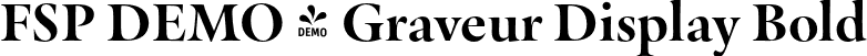 FSP DEMO - Graveur Display Bold font | Fontspring-DEMO-graveur-displaybold.otf