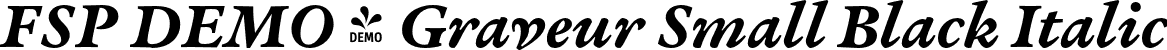 FSP DEMO - Graveur Small Black Italic font | Fontspring-DEMO-graveur-smallblackitalic.otf