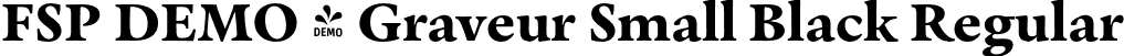 FSP DEMO - Graveur Small Black Regular font | Fontspring-DEMO-graveur-smallblack.otf