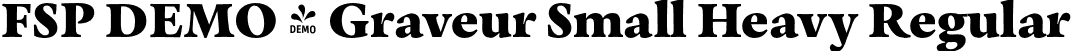 FSP DEMO - Graveur Small Heavy Regular font | Fontspring-DEMO-graveur-smallheavy.otf