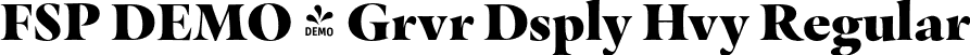 FSP DEMO - Grvr Dsply Hvy Regular font | Fontspring-DEMO-graveur-displayheavy.otf