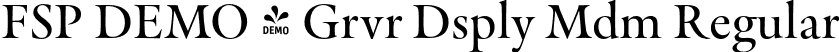 FSP DEMO - Grvr Dsply Mdm Regular font | Fontspring-DEMO-graveur-displaymedium.otf