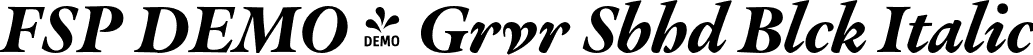 FSP DEMO - Grvr Sbhd Blck Italic font | Fontspring-DEMO-graveur-subheadblackitalic.otf