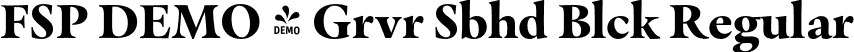 FSP DEMO - Grvr Sbhd Blck Regular font | Fontspring-DEMO-graveur-subheadblack.otf