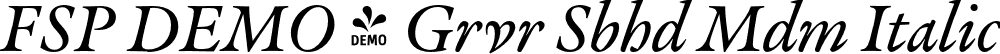 FSP DEMO - Grvr Sbhd Mdm Italic font | Fontspring-DEMO-graveur-subheadmediumitalic.otf