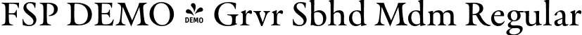 FSP DEMO - Grvr Sbhd Mdm Regular font | Fontspring-DEMO-graveur-subheadmedium.otf