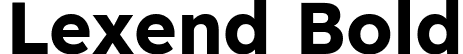 Lexend Bold font | Lexend-Bold.ttf