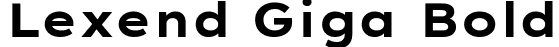 Lexend Giga Bold font | LexendGiga-Bold.ttf